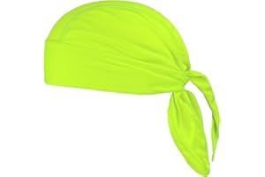 VIAUMBR Chusta piracka bandana Cap Durag nakrycie głowy motocykl chusta na głowę pod kask rowerowy chusta piracka lato, zielony, 50-65