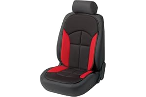 CarComfort Bequeme Universal Auto Sitzauflage Novara rot, hohes Rückenteil, 30 Grad waschbar, alle PKW