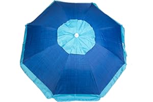 CREVICOSTA QUALITY MARK MARCAS DE CALIDAD Turquesa 180cm con Espiral. 8 varillas. Protección Total contra los Rayos UV