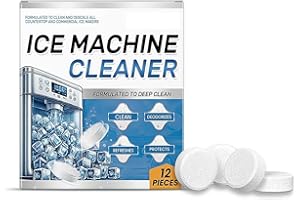 AINIUPI Eismaschinen-Reiniger Maker Entkalker, 12 Reinigungstabletten für Frigidaire, für Opal, hilft hartes Wasser und Mineralablagerungen zu entfernen, für großartig schmeckendes Eis