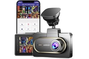 AZDOME M17 Dash Cam Auto Wi-Fi,Telecamera per Auto Mini con APP, Grandangolare di 170°,Visione Notturna, ADAS, 3"Schermo IPS, 24H Monitor di Parcheggio,Rilevamento di Movimento,G-Sensor (M27)