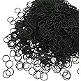 500Pcs Black Elastic Hair Bands for women Elastic Hair Rubber Bands Small Hair Bands Soft Elastic Bands hair Ties Bands for Kids Hair Bands, Braids Hair, Wedding Hairsty Hair Bands