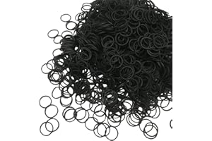 COOLON 500Pcs Black Elastic Hair Bands for women Elastic Hair Rubber Bands Small Hair Bands Soft Elastic Bands hair Ties Bands for Kids Hair Bands, Braids Hair, Wedding Hairsty Hair Bands