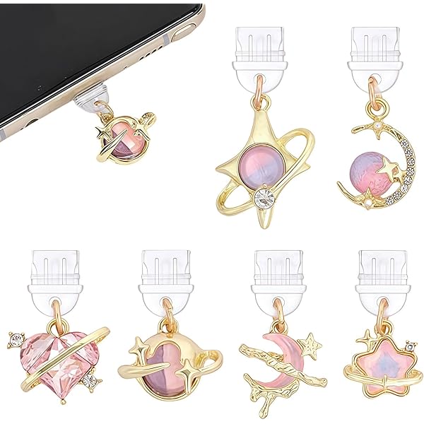 CREATCABIN 1 Box 6Pcs 3 Styles Type C Dust Plug Charm Kindle Charging - View #12