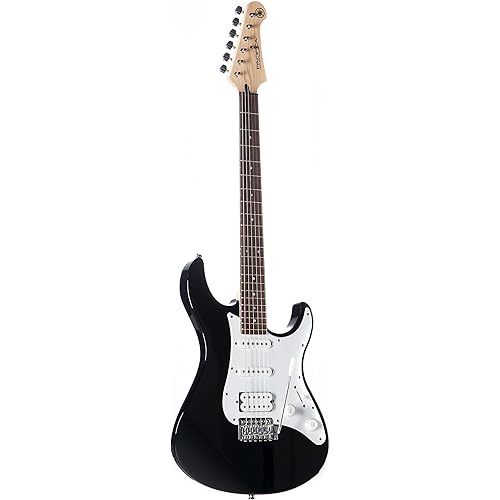 Yamaha PACIFICA012 Electric Guitar – Black, 6-String Solid-Body, Versatile Sound with Powerful Pickups, Smooth Neck, Durable Build, Ideal for Stage, Studio & Practice Sessions