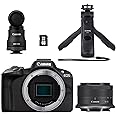 Canon EOS R50 Mirrorless Camera Content Creator Kit - APS-C, 4K Camera, WiFi, Bluetooth, Compact, Vlogging Camera for Beginners and Professionals