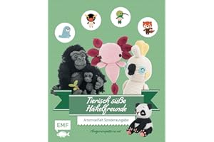 Tierisch süße Häkelfreunde – Artenvielfalt Sonderausgabe: Berggorilla, Blauwal, Faultier, Roter Panda und viele mehr häkeln