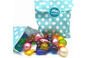 M MAMA MANUELA Pack regalo 12 Perlas de baño aromatizada de formas variadas - Con aceite de soja - Hidratante y aromática - Hidrata, suaviza y perfuma la piel - Aroma Varios