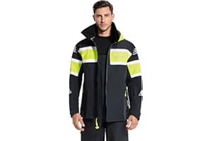 NAVIS MARINE Veste de voile imperméable pour homme avec bande réfléchissante 3 couches