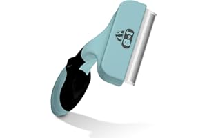 8in1 Coat DeShedder L Brosse à sous-poil pour grands chiens, pour poils courts et longs