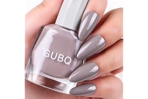 Major Dijit Smalto per unghie ad asciugatura rapida 12ml/0,42fl oz Lacca per unghie grigio chiaro Smalto per unghie a lunga durata Effetto nail art per salone unghie(40)