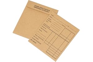 PRODBUY OFFICE [Pack of 250] Manilla 4.25" x 3.6" Peel & Seal Printed Wage Envelopes