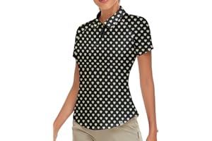 Soneven Polo T Shirt Donna Manica Corta Golf Camicia Magliette Donna Manica Corta Lavoro Traspirante da Tennis, Golf Maglie Polo