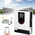 1000-10200w Hybrid Solar Inverter , Dc 12 V/24 V/48v-Ac230v Off-Grid Pure Sine Wave Inverter , Built-In 40/80/120/160a Mppt Solar Controller , Photovoltaic Inverter Controller All-In-One,DC12V-1000W
