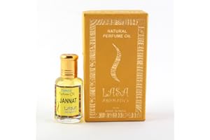 LASA AROMATICS Lasa Profumo Naturale Aromatic Olio Profumo Jannat Fragranza 100% Puro e Naturale - 10 ml