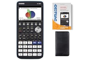 DYNATECH Casio Taschenrechner FX-CG 50 Grafikrechner + Schutztasche + Buch - wissenschaftlicher Schulrechner Nicht programmierbar Tasten elektronisches Farbdisplay für Schule Gymnasium Batterie Studium