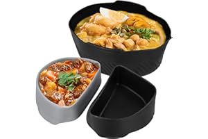 VEHOUKLI Slow Cooker Liner, 2PCS Food-Grade Silicone Slow Cooker Divider Liners, Reusable Slow Cooker Liner Kitchen Accessories for Oval Slow Stew Pot