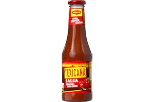 ‎MAGGI Maggi Texicana Salsa, Pikante Scharfe Chili und Tomaten Sauce mit Jalapeño-Chilies , Würzsauce, 1er Pack (1x 500ml)
