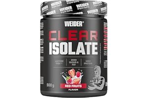 Weider Clear Isolate. Owocowy Izolat Białka Serwatkowego. Bez latokzy i bez cukru. Czerwone owoce - 500 g