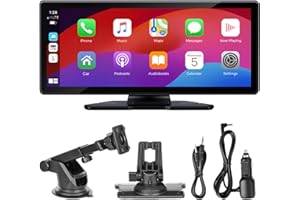 Muiefe Car Play Screen for Car 10.26 inch - Car Tablet for Wireless Apple Carplay & Android Auto - Portable Car Player Touch Screen Car Stereos with Navigation/Mirror Link/Voice Control/Bluetooth/FM