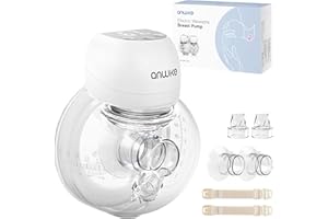 ANWIKE Sacaleches Eléctrico 193g – Sacaleches Manos Libres Ultraligero con Pantalla LED, 3 Modos 9 Niveles, Silencioso <40dB, Con Bridas de 21/24mm – Ideal para Casa, Coche, Farmacia y Viajes, Gris