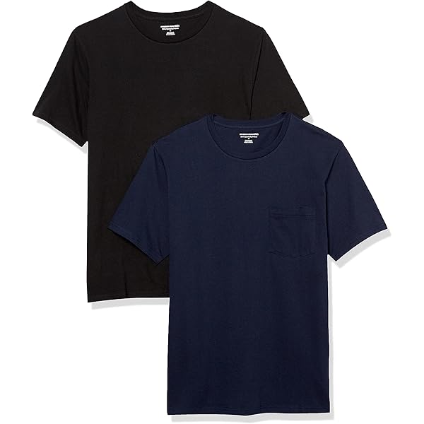 Camisetas Gildan Para Hombre Pack De 2 - Algodón Ultra, Con Bolsillo, Talla X-Large, Colores Combinados