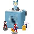 tonies Toniebox Marvel Spidey & Friends Bundle including 1 Creative & 3 tonies - Spidey, Ghost Spider & Miles Morales, Blue