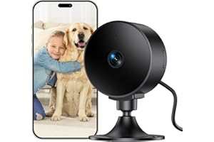 Eightree Indoor Camera 2K 3MP, Home Security Camera with Motion & Sound Detection, Pet Camera for Pet, Two-Way Audio, 25ft Night Vision, 256G SD&Cloud, Works with Alexa & Google Assistant, 2.4GHz