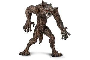 Safari Ltd. Figurine Loup-Garou - Figurine Détaillée de Créature Mythique de 10cm - Jouets Éducatifs pour Garçons, Filles & Enfants de 3 Ans et Plus