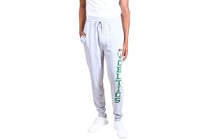 ULTRA GAME UNK NBA Active Basic Soft Terry - Pantaloni da Jogging da Uomo, con Logo Team Grigio