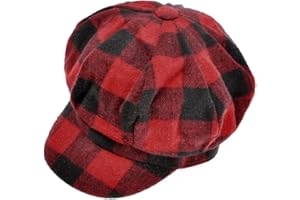 ZLYC Klasyczna damska czapka, wizjer, 8 paneli, Gatsby Apple Cabbie Hut