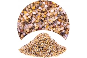 TD STONES Quarzkies Bernstein 8kg 2-3mm – Natürlicher, pH-neutraler Naturkies & Aquariumboden für Pflanzen, Fische & Garnelen – Dekorativer, schadstofffreier Kies für Aquascaping Biotop & Aquariendeko