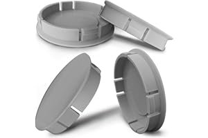 Biomar Labs® 4 x 60mm Universal Car Wheel Centre Rims Hub Center Caps Cover Vehicle Auto Tuning Gray CS 0