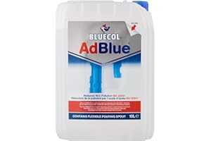 Bluecol AdBlue with Integrated Easy Pour Spout, 10L - High Purity Diesel Exhaust Fluid for SCR Equipped Vehicles, Reduces Emissions & Protects the Environment