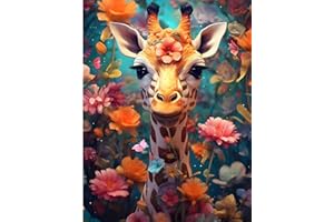 Alluring Kit de Pintura Diamante, DIY Diamond Painting Kit Completo 5D Pintura Diamante Kit para Principiantes Bordado Punto de Cruz Painting para Adultos Niños Decoración pared Hogar 30x40cm