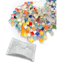 4 pezzi Craft K in legno a mosaico fai da te - Set di sottobicchieri