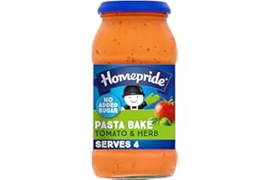 Homepride No Added Sugar Creamy Tomato & Herb Pasta Bake Sauce, 485 g Jar (Pack of 1)