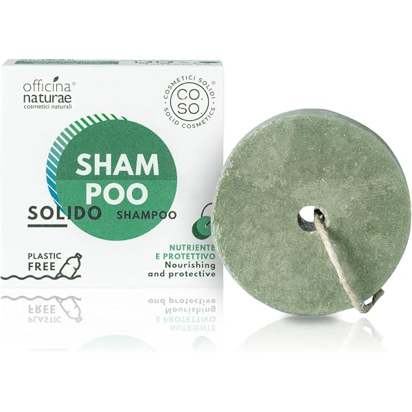 Officina Naturae Doccia Shampoo Solido Uomo N°03 – 50g Festes Duschshampoo Für Körper & Haare, Bio & Plastikfrei