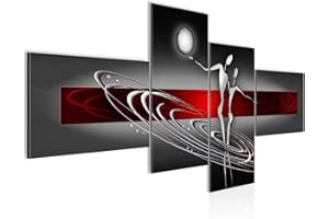 Runa Art Cuadro XXL Abstracto Figuras 200 x 100 cm Impresión de Arte in Lienzo no Tejido para Sala Dormitorio 301241a