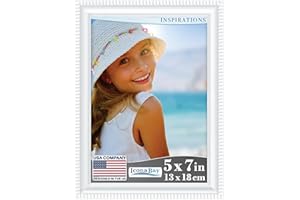 Icona Bay 13x18 cm Cornice per foto bianca, modanatura finemente dettagliata, cornice per foto contemporanea, montaggio a parete o da tavolo, collezione Inspirations