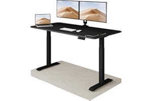 Desktronic Height Adjustable - Fast Dual Motor Sit Stand desk - Very Stable Electric Standing Desk - One-Piece Tabletop Stand Up Desk- Touchscreen controller Standing Desk