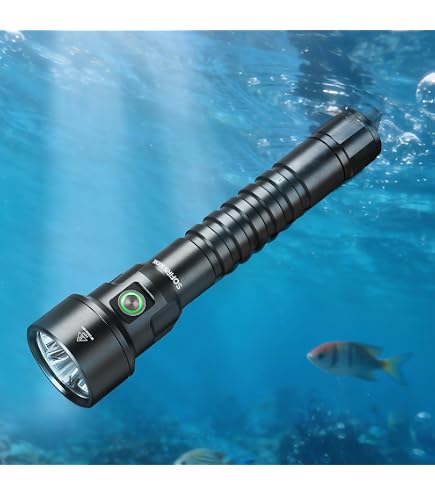 FITECH F8 Torcia Ricaricabile Immersioni Professionali 800LM LED FITECH F8 Torcia Ricaricabile Immersioni Professionali 800LM LED