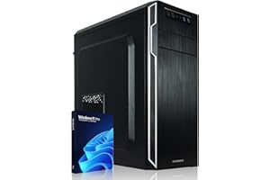 ‎GREED GREED® Multimedia PC mit Intel Core 12th Gen - Schneller Rechner + Computer für Büro & Home Office mit 4,3 GHZ, 16GB RAM/Arbeitsspeicher - 240GB SSD + 1TB HDD - DVD+RW - USB3.0 - WLAN, Windows 11 Pro