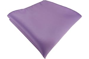 TigerTie Fazzoletto da taschino satinato, tinta unita, in poliestere, dimensioni: 26 x 26 cm