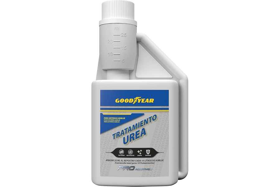Goodyear Tratamiento Anticristalizante de la Urea para Sistemas AdBlue con Dosificador Pro Additives. Aditivo de AdBlue 250 m