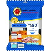 Beyyine Home Y&uuml;ksek Kaliteli Vakumlu Poşet(M)(2 ADET) 55 cm x 90 cm - &Ccedil;evirmeli & Mavi Kapak - Vakumlu Hur&ccedil;