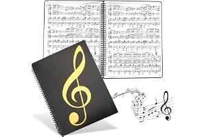 Music Sheet Chormapp, 20 ark/40 fodral, A4-notfodral för notblad, registermappar, musiknoter mapp notförvaring för musikpartitur, filer, papper, mappar, musiker och band
