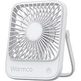 Warmco D1 Masa&uuml;st&uuml; Vantilat&ouml;r USB ve Type-C Bağlantılı Taşınabilir Ultra İnce Soğutucu Fan (Beyaz)