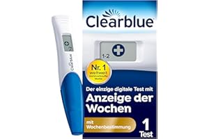 ‎CLEARBLUE Clearblue Schwangerschaftstest Digital mit Wochenbestimmung, Test mit Anzeige der Wochen, 1 digitaler Test