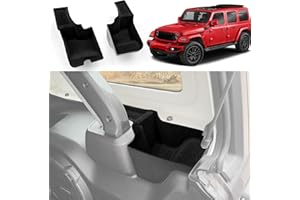 Utiiy Wheel Arch, Fit for Jeep Wrangler JL Unlimited 2024, Cargo Organiser, Trunk Side Storage Box for Wrangler JL 4-Door Accessories, 2 Pack (Left + Right) (Flocked)